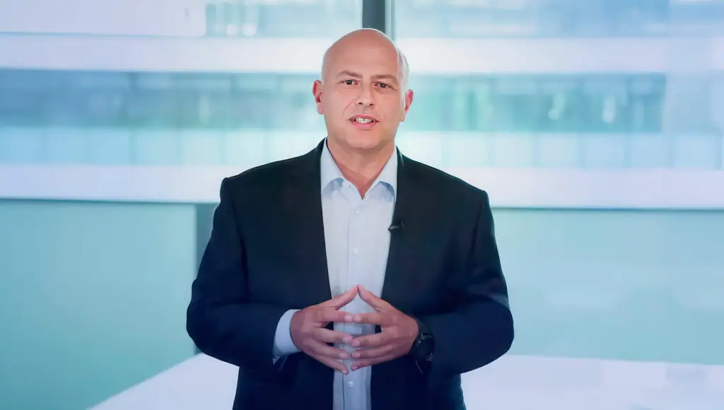 Antoine Parisi, Chief Executive Officer, Group Redion, standing for an interview
